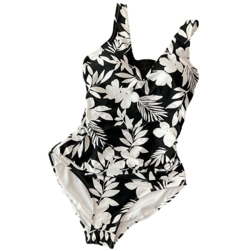 Lands End Women's Swimsuit Black Size Medium NWT